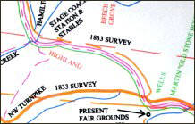 Northwestern Turnpike Map